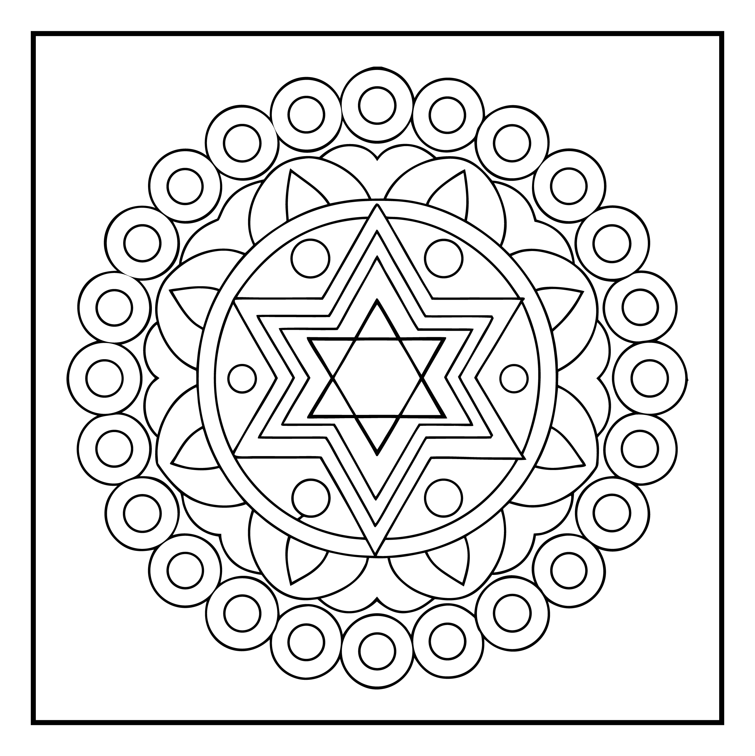 Mandala para colorir 18