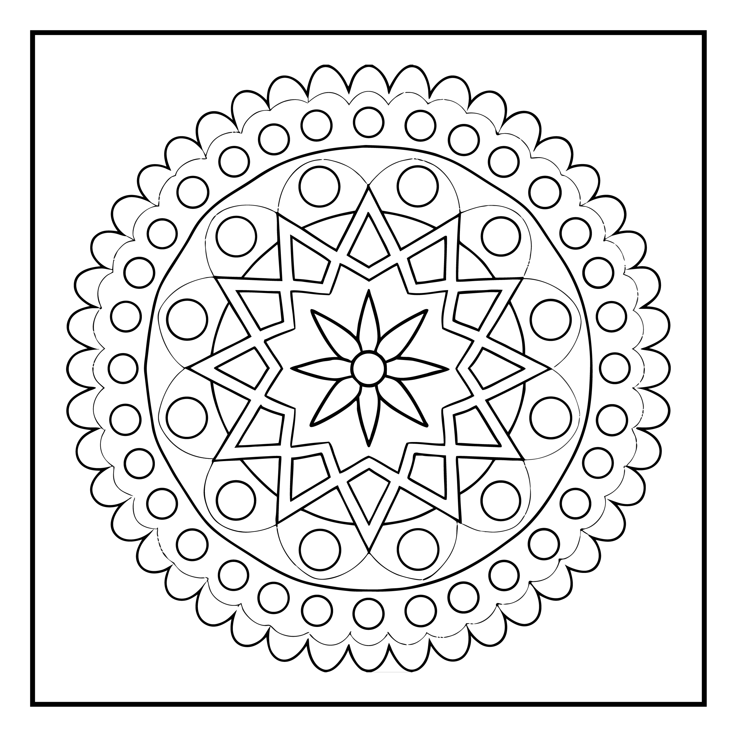 Mandala para colorir 21