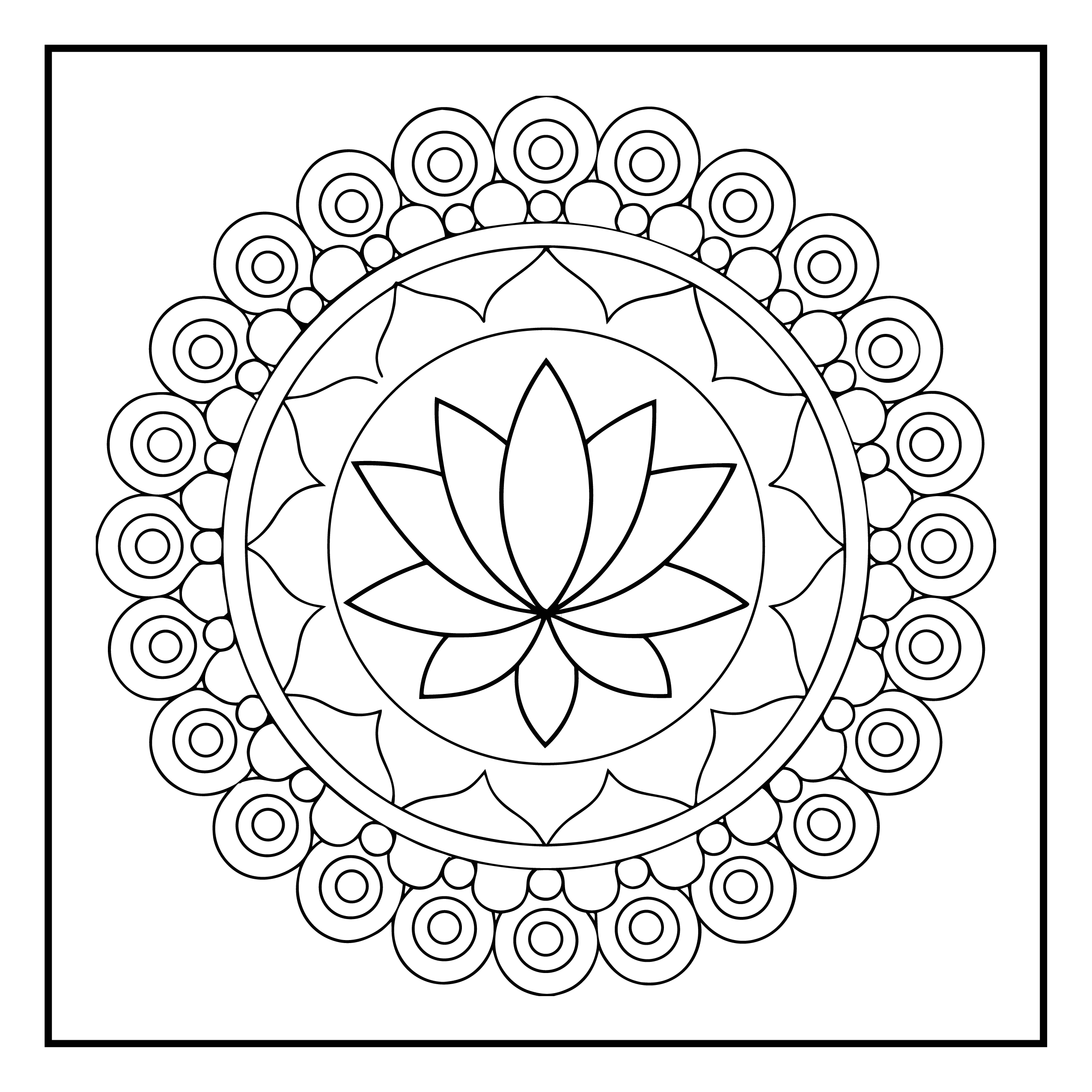 Mandala para colorir 23