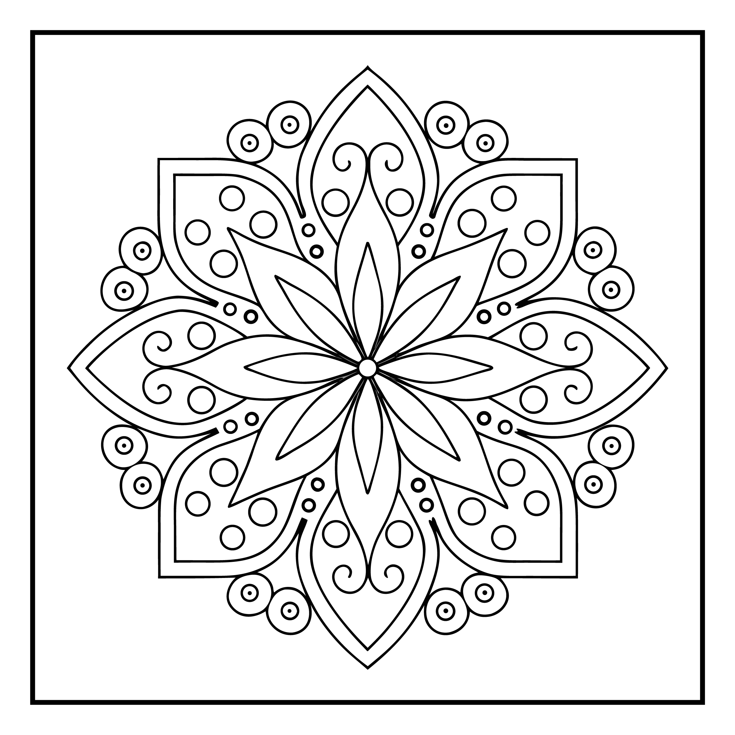 Mandala para colorir 24