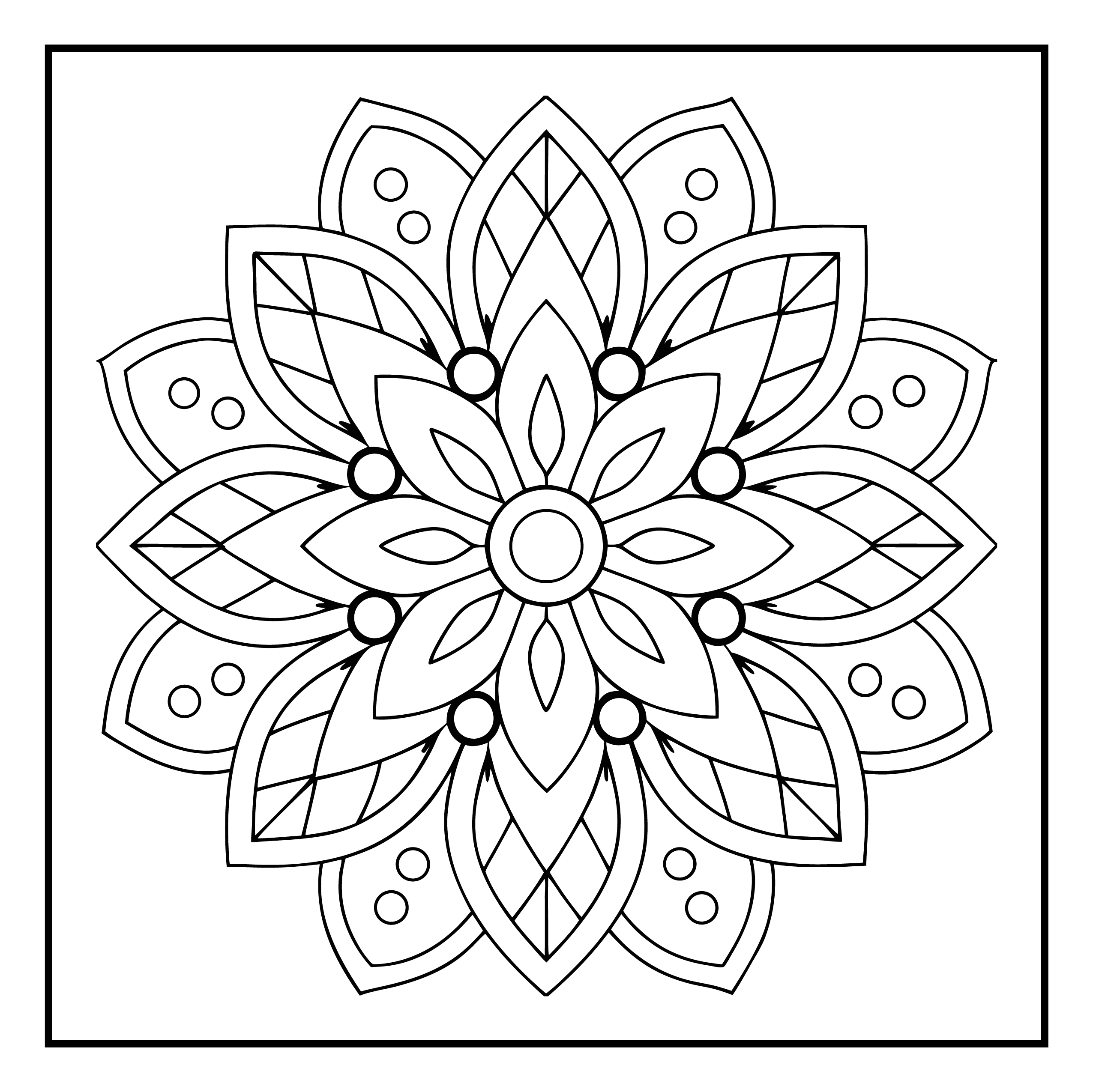 Mandala para colorir 32