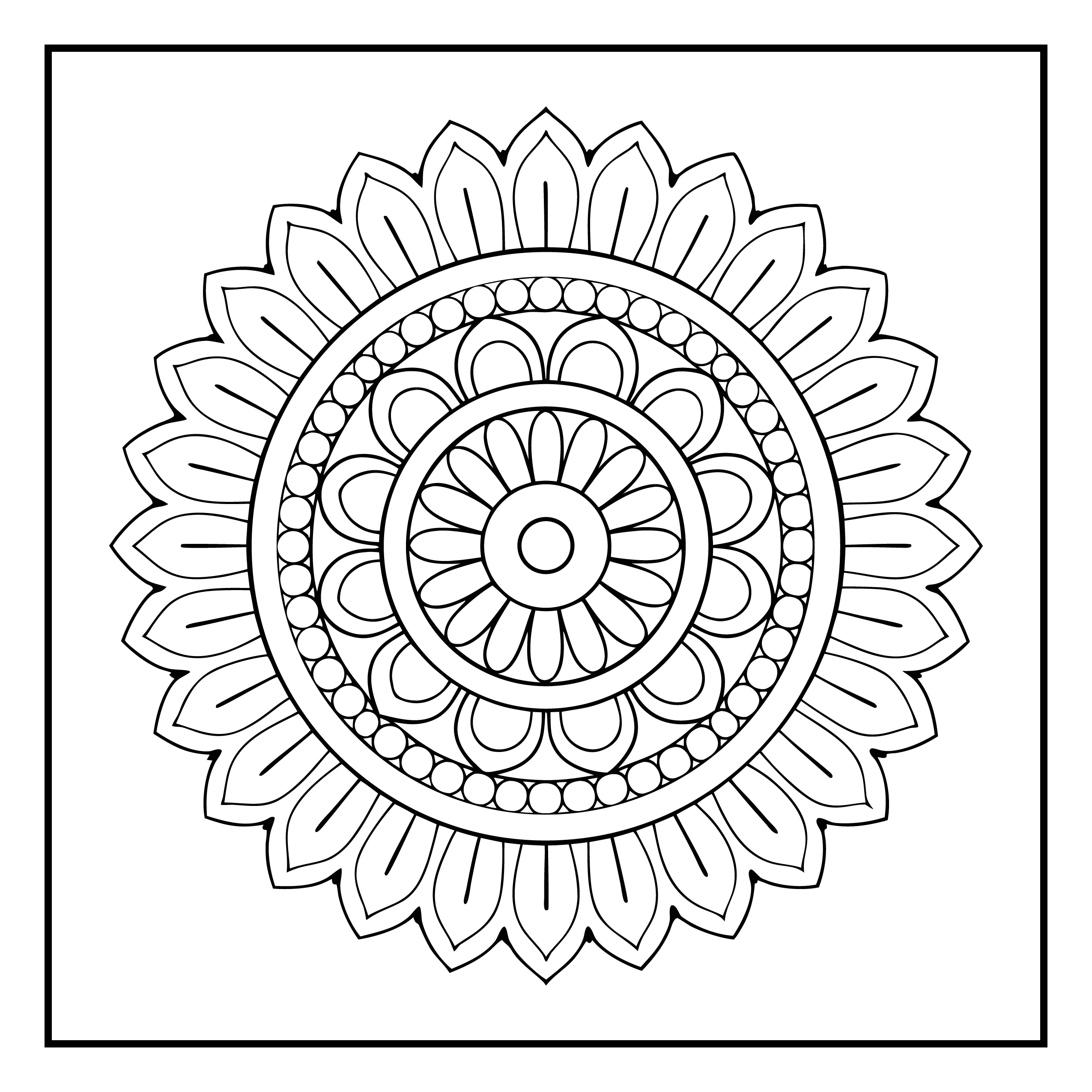 Mandala para colorir 35