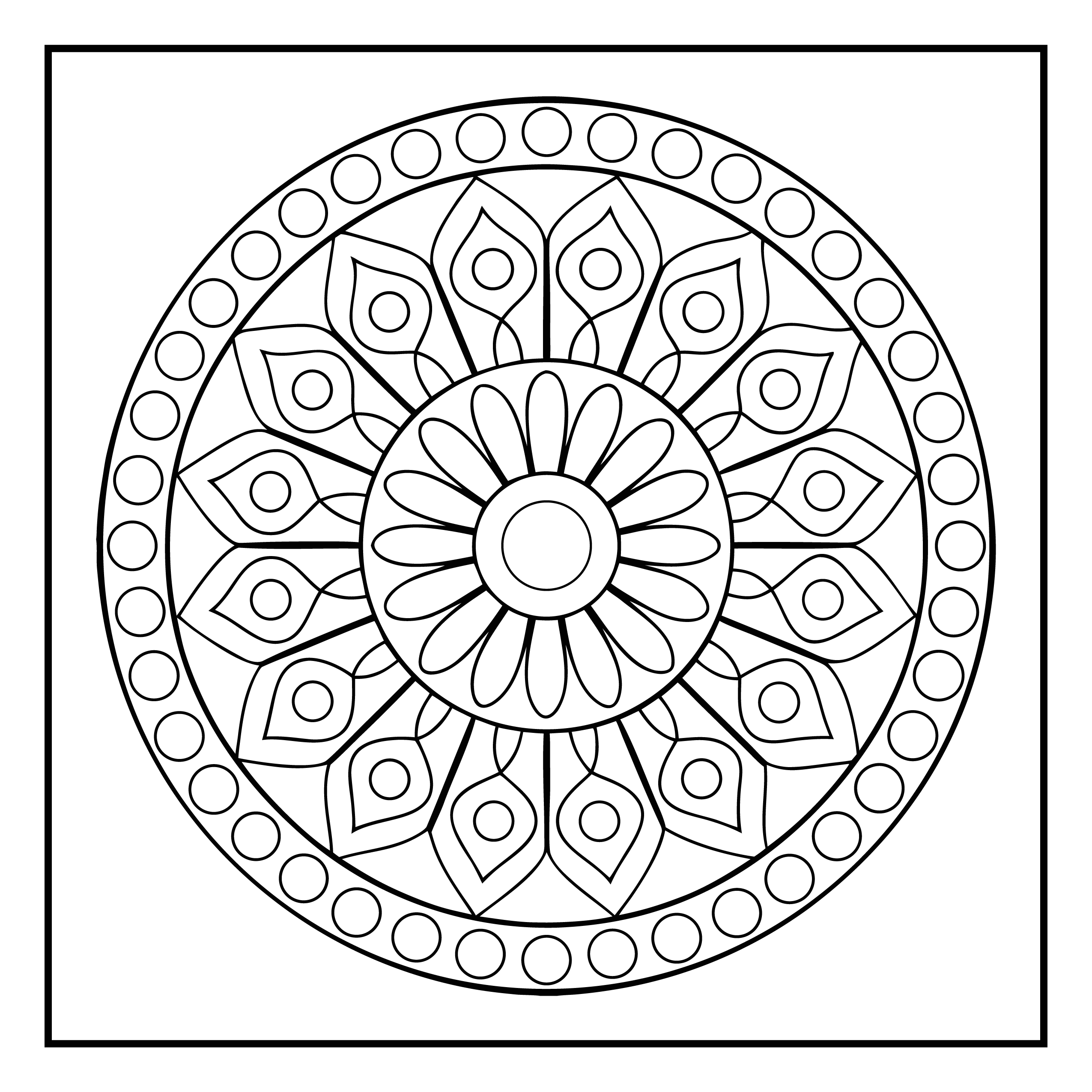 Mandala para colorir 36