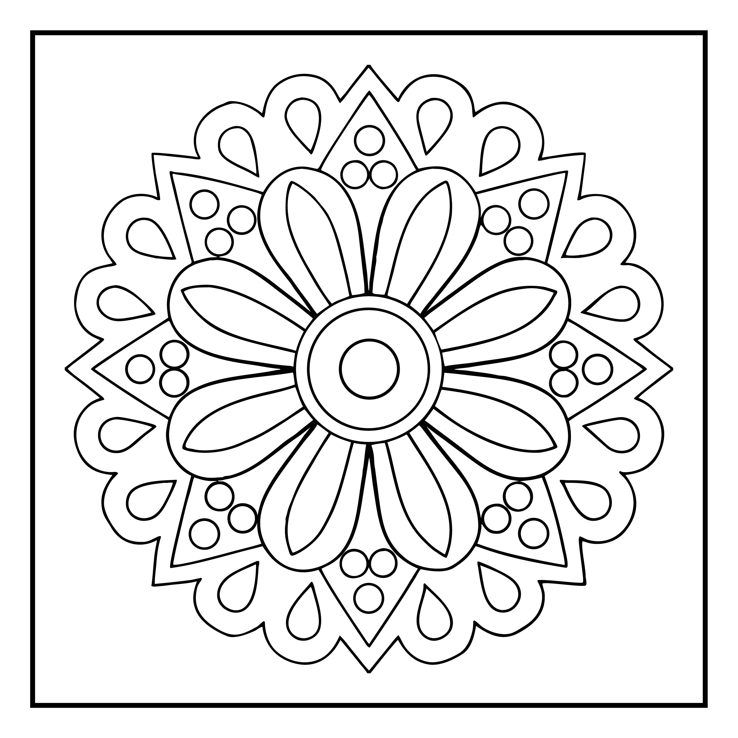 Mandala para colorir 47
