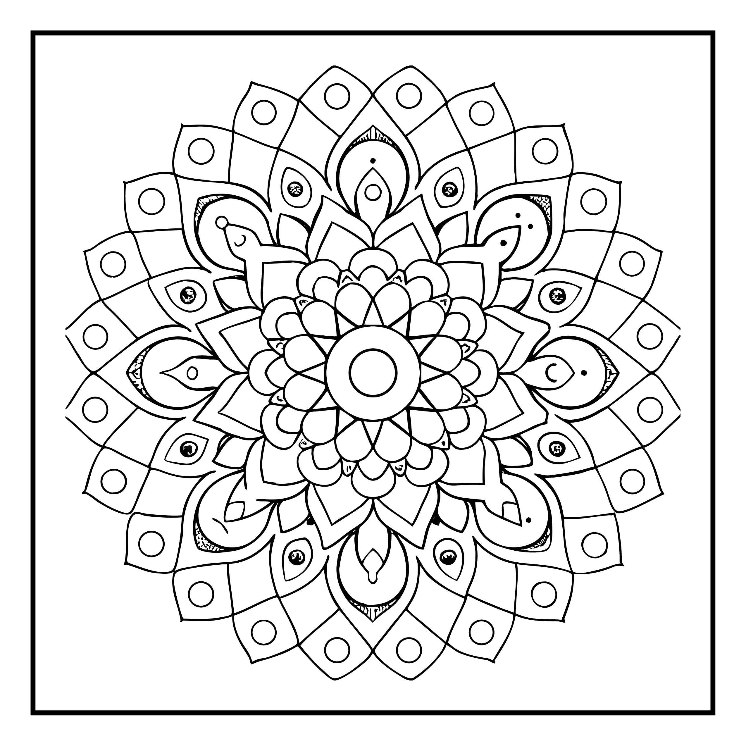 Mandala para colorir 49