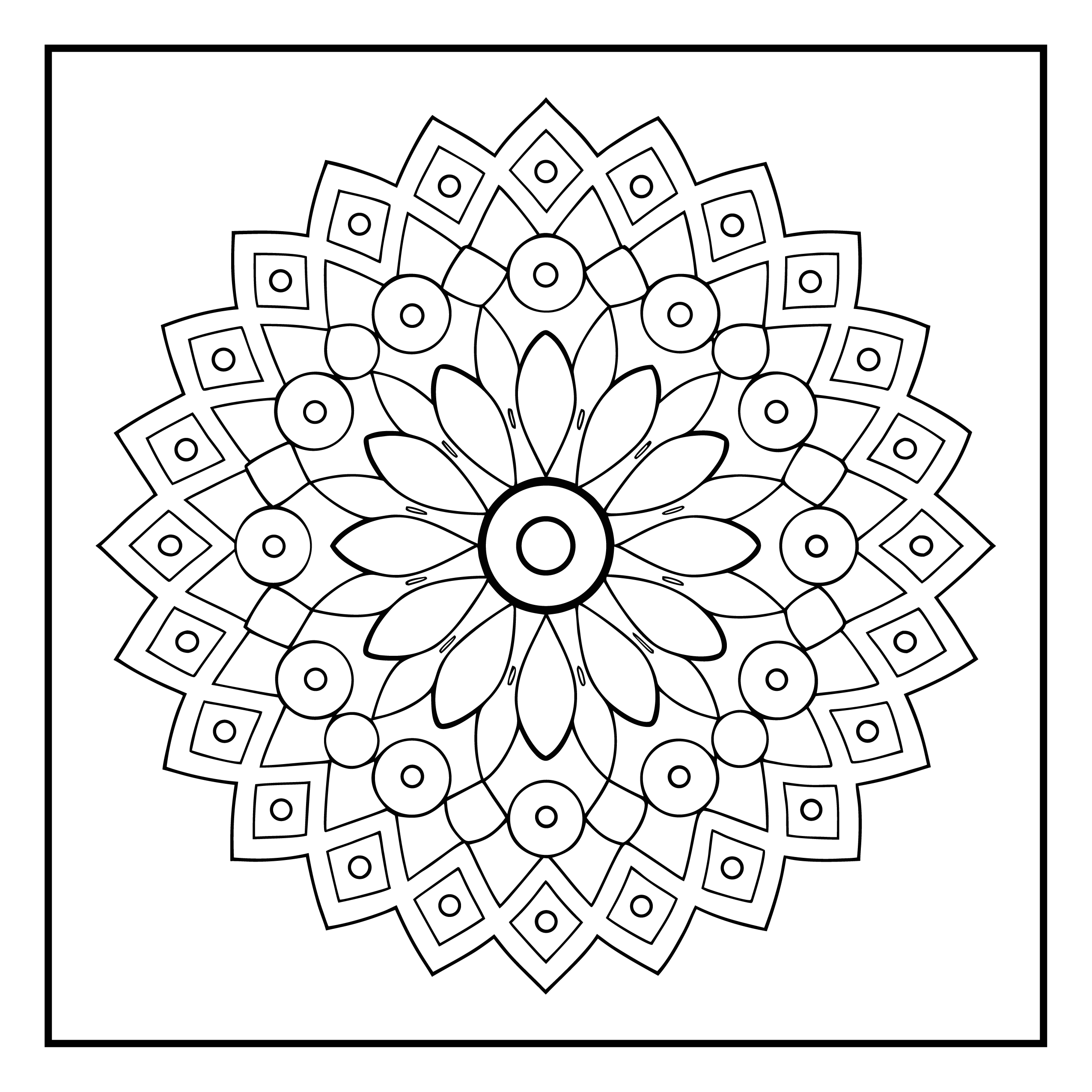 Mandala para colorir 51