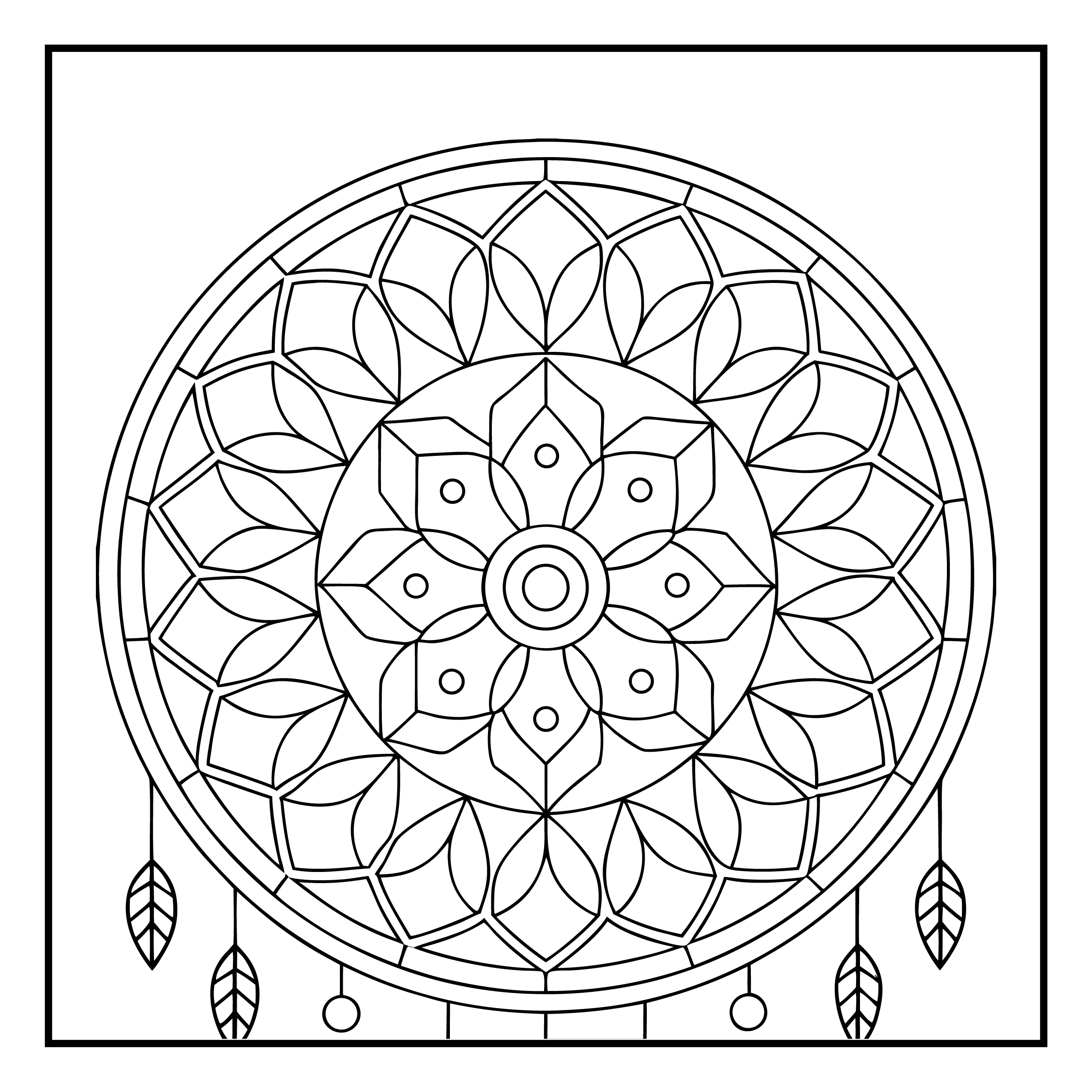 Mandala para colorir 54