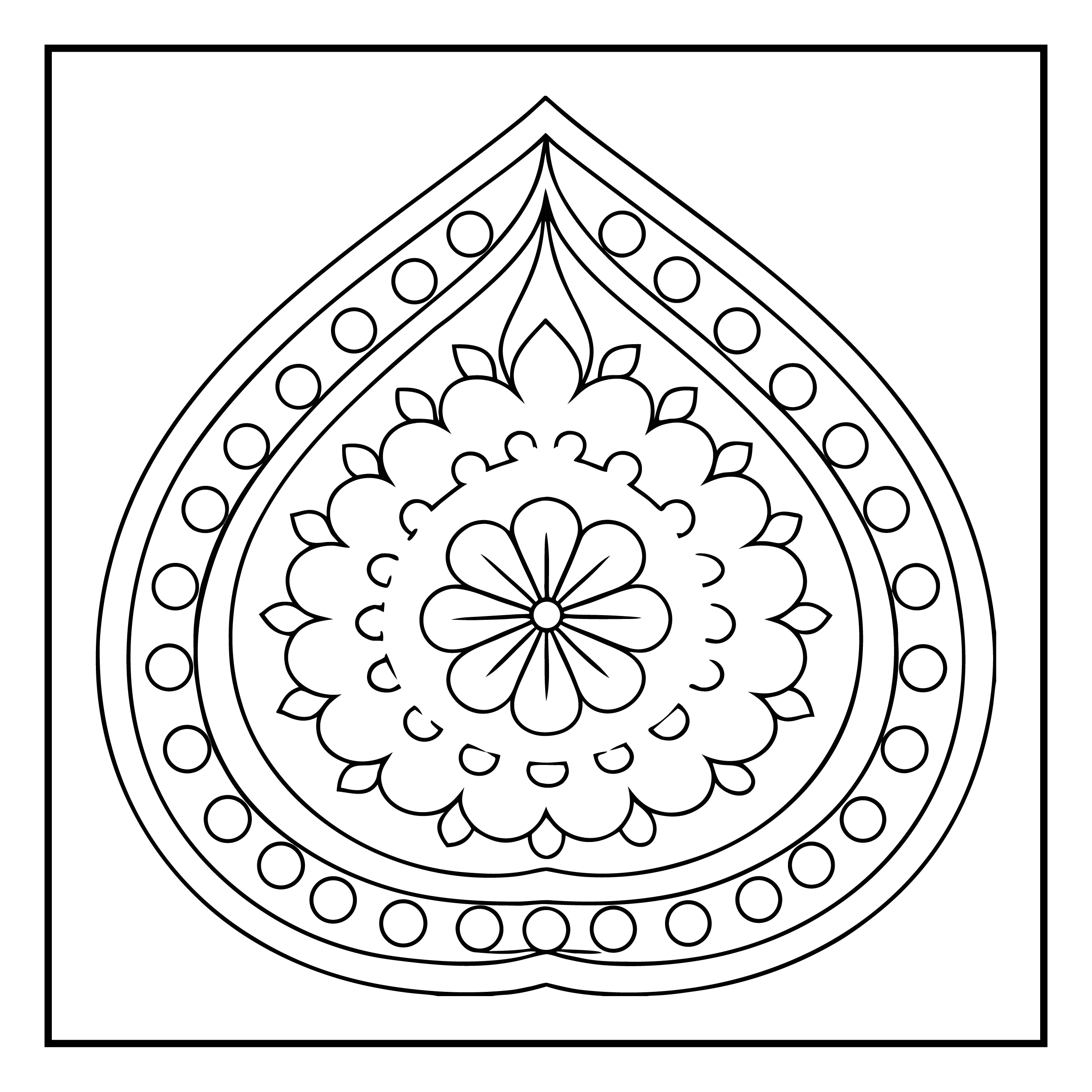 Mandala para colorir 55