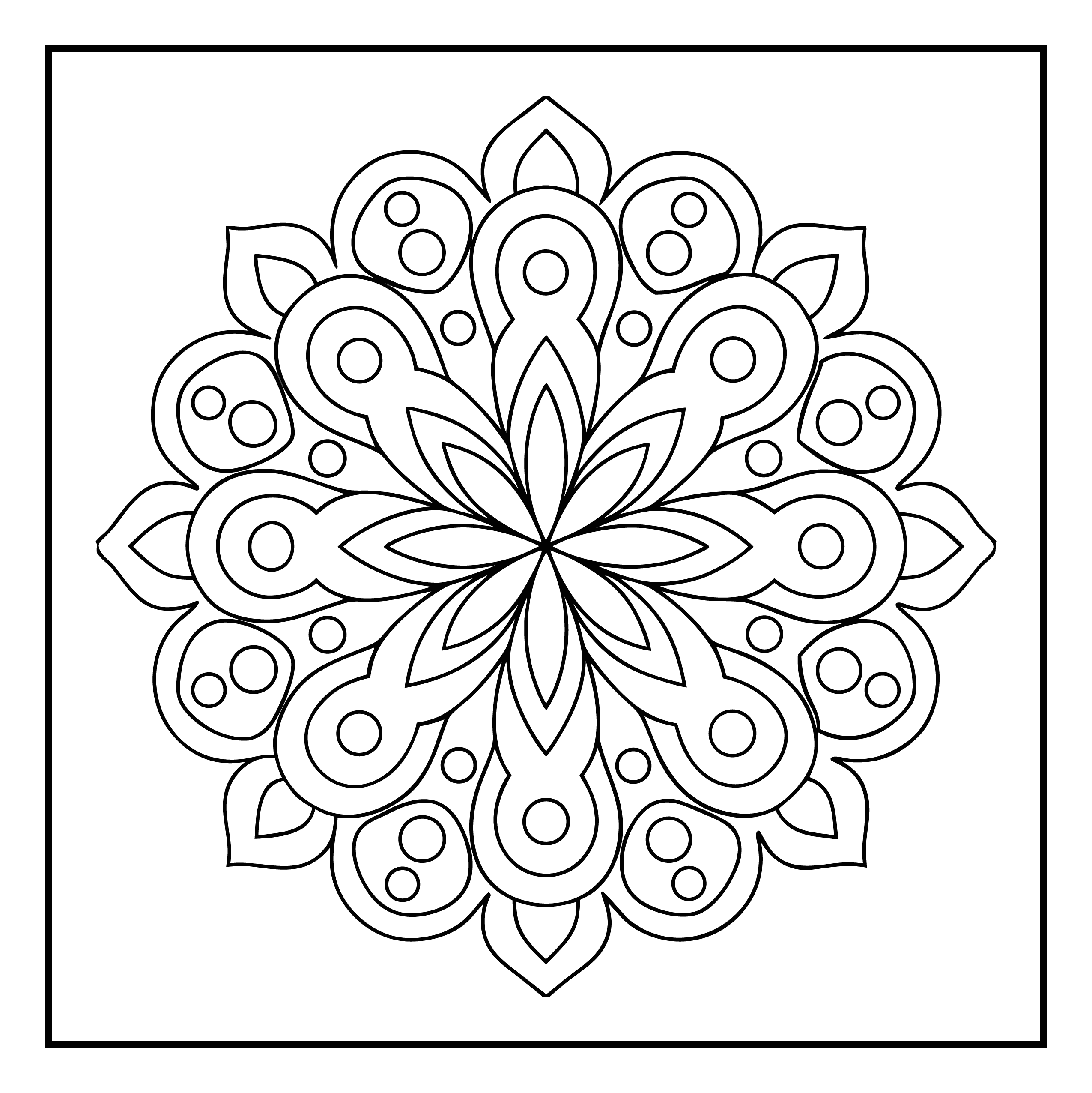 Mandala para colorir 57