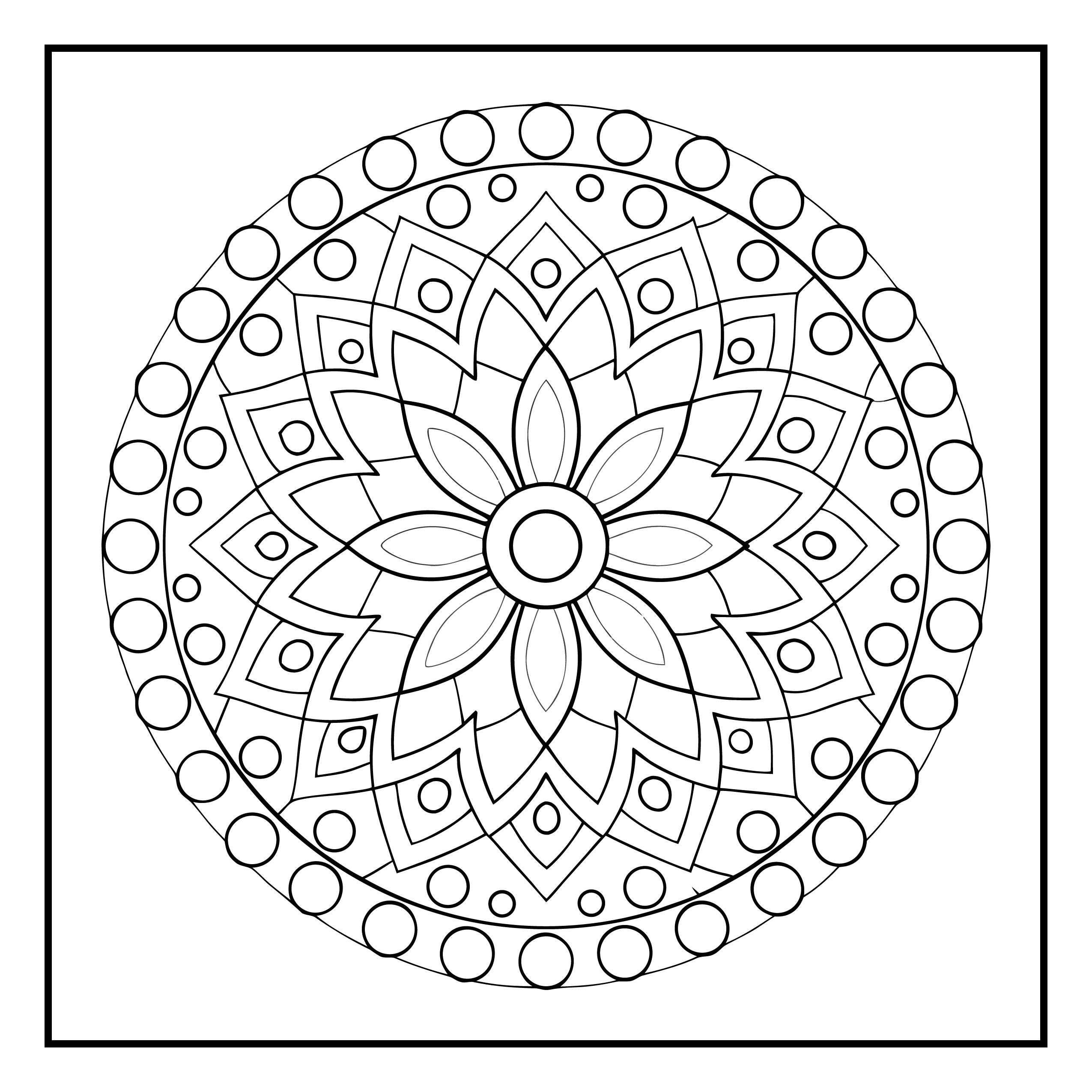 Mandala para colorir 6