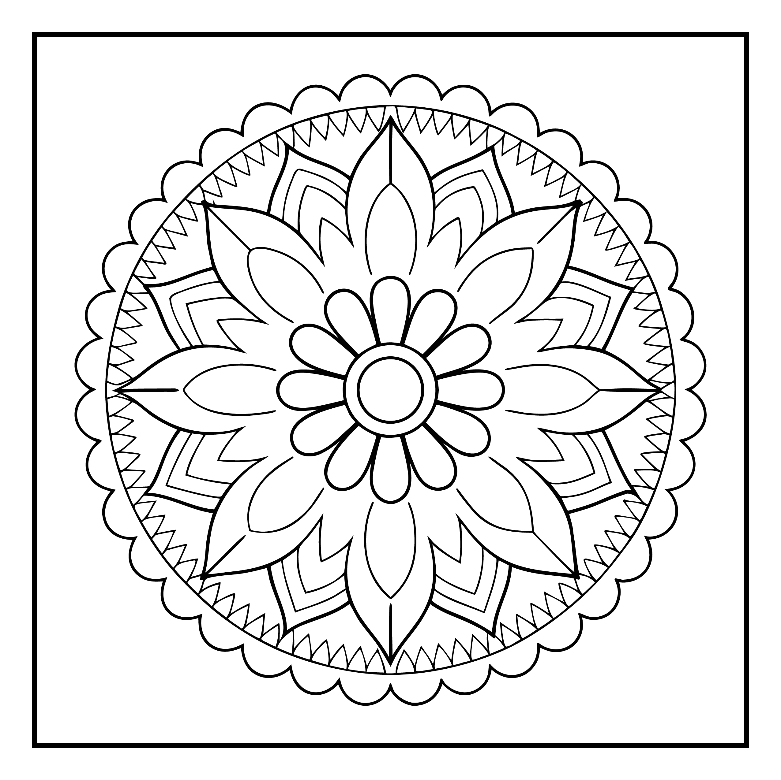 Mandala para colorir 60