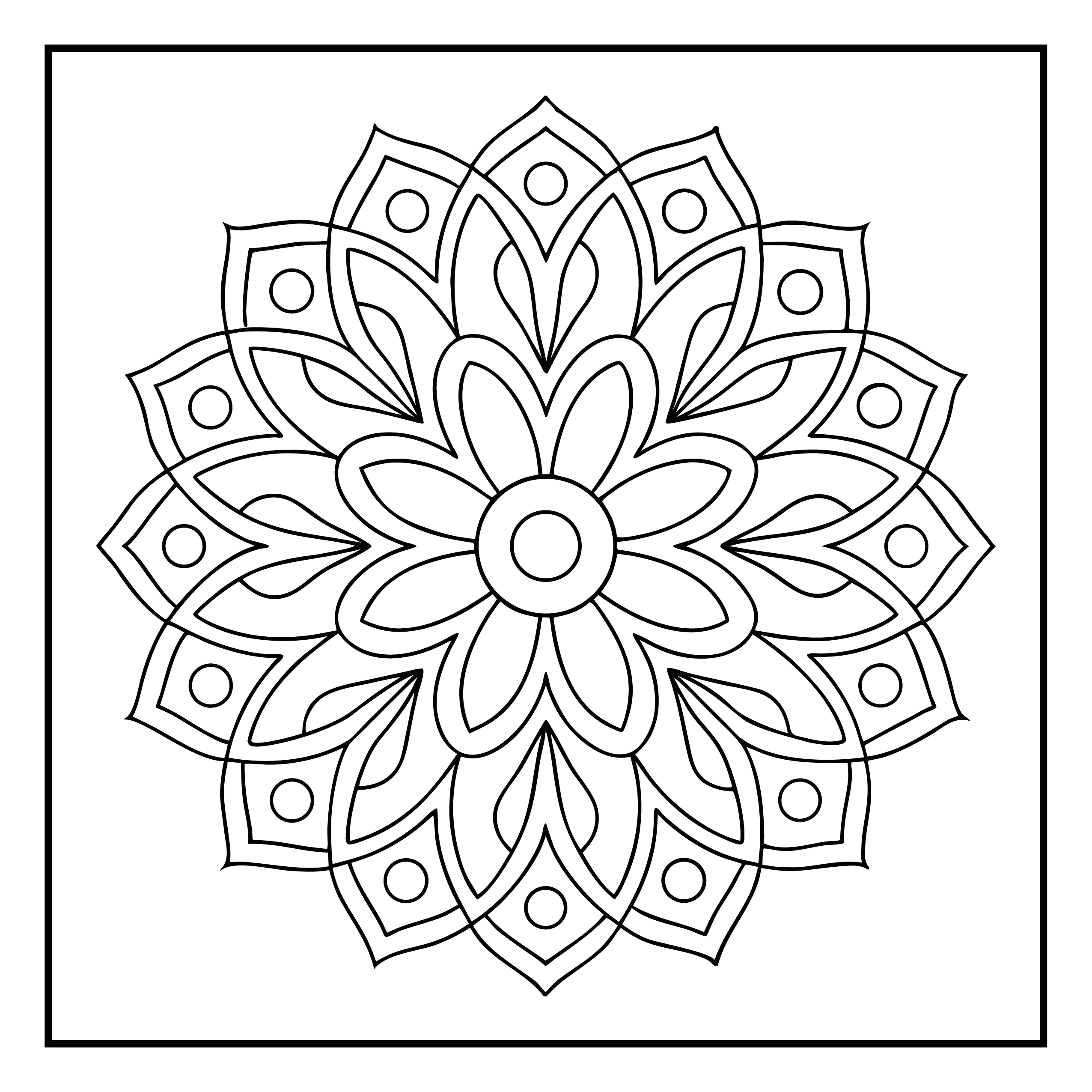 Mandala para colorir 61