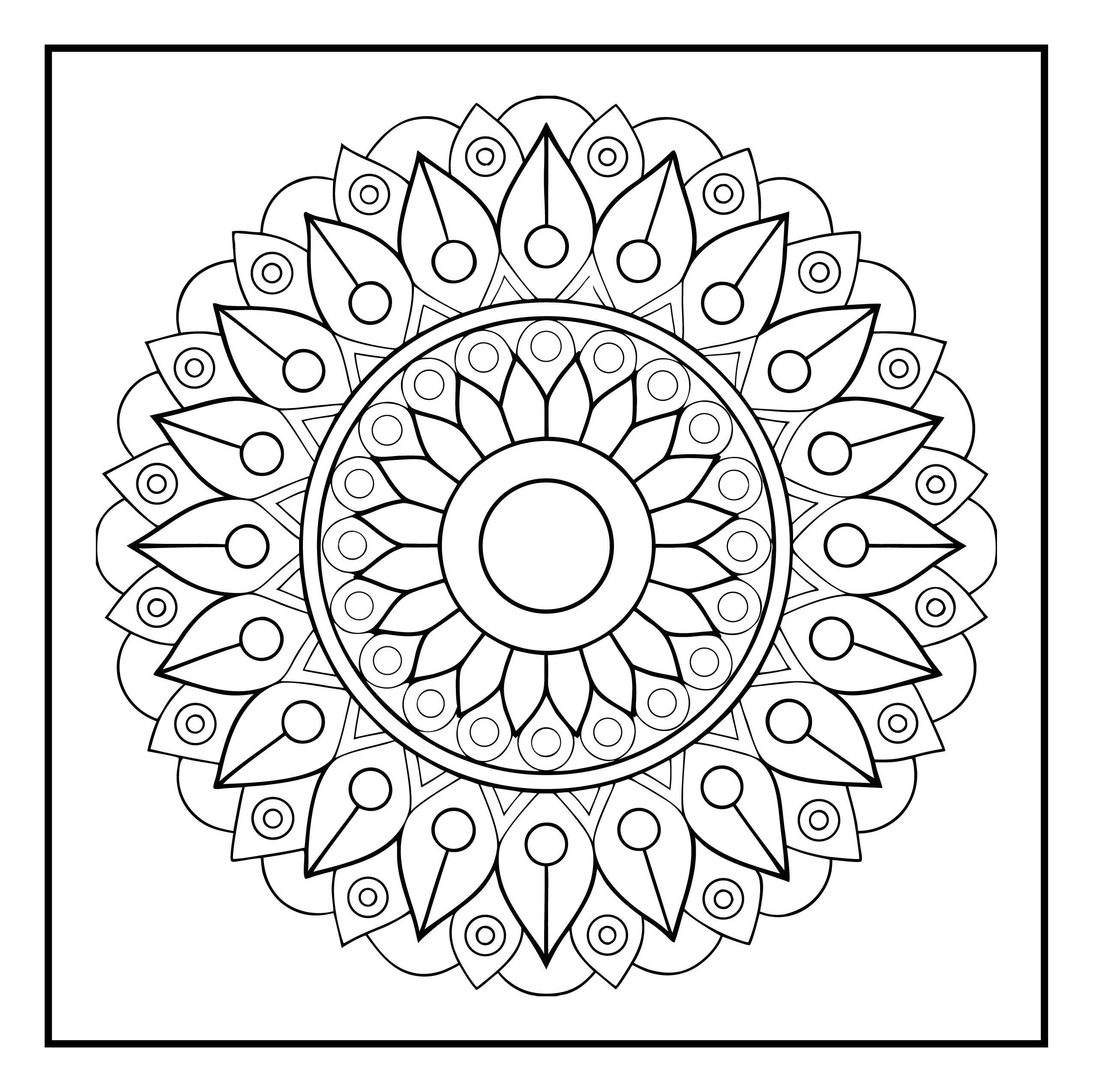 Mandala para colorir 63