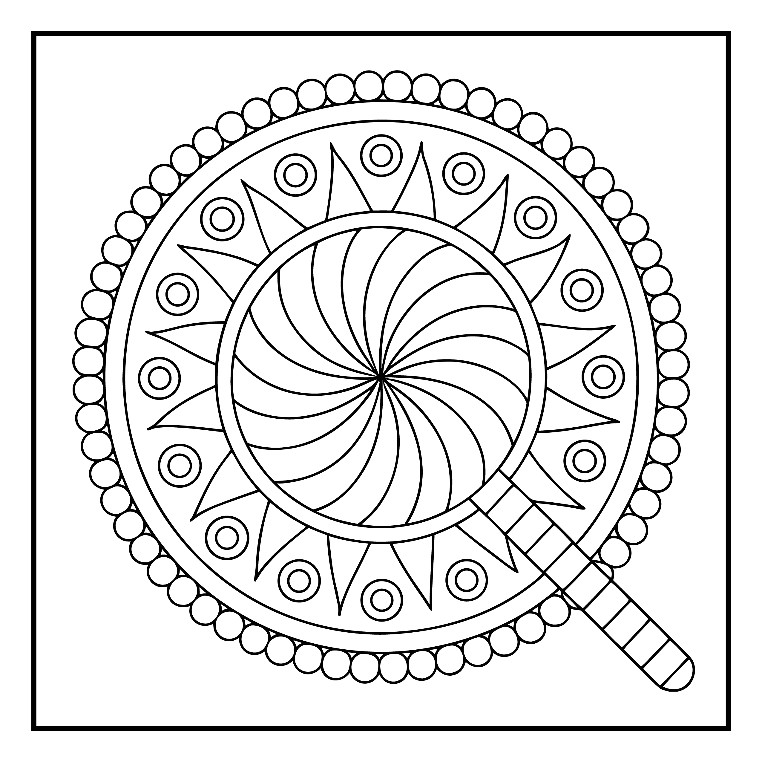 Mandala para colorir 64