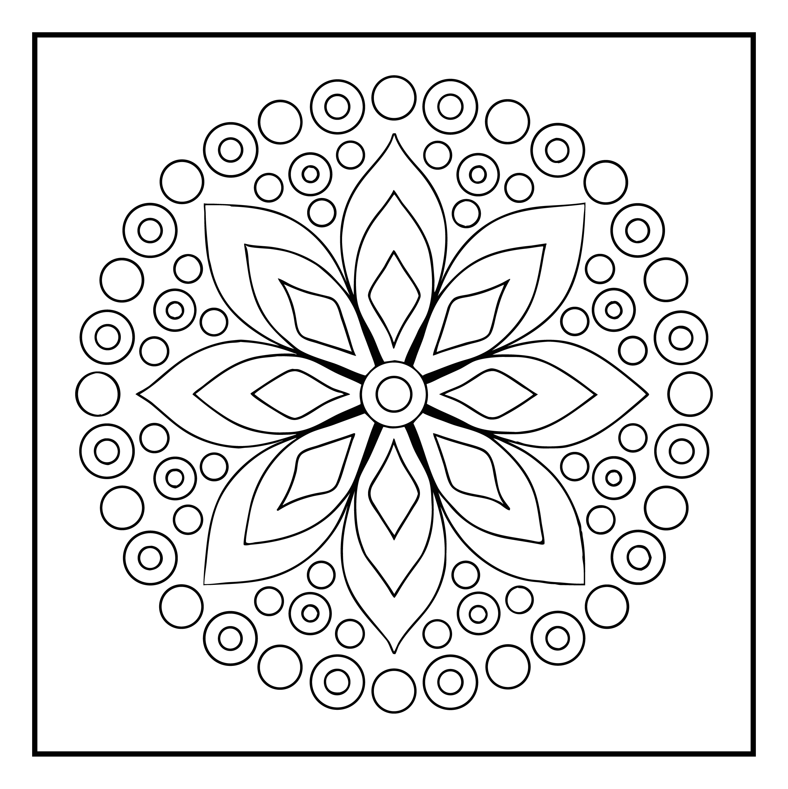 Mandala para colorir 72