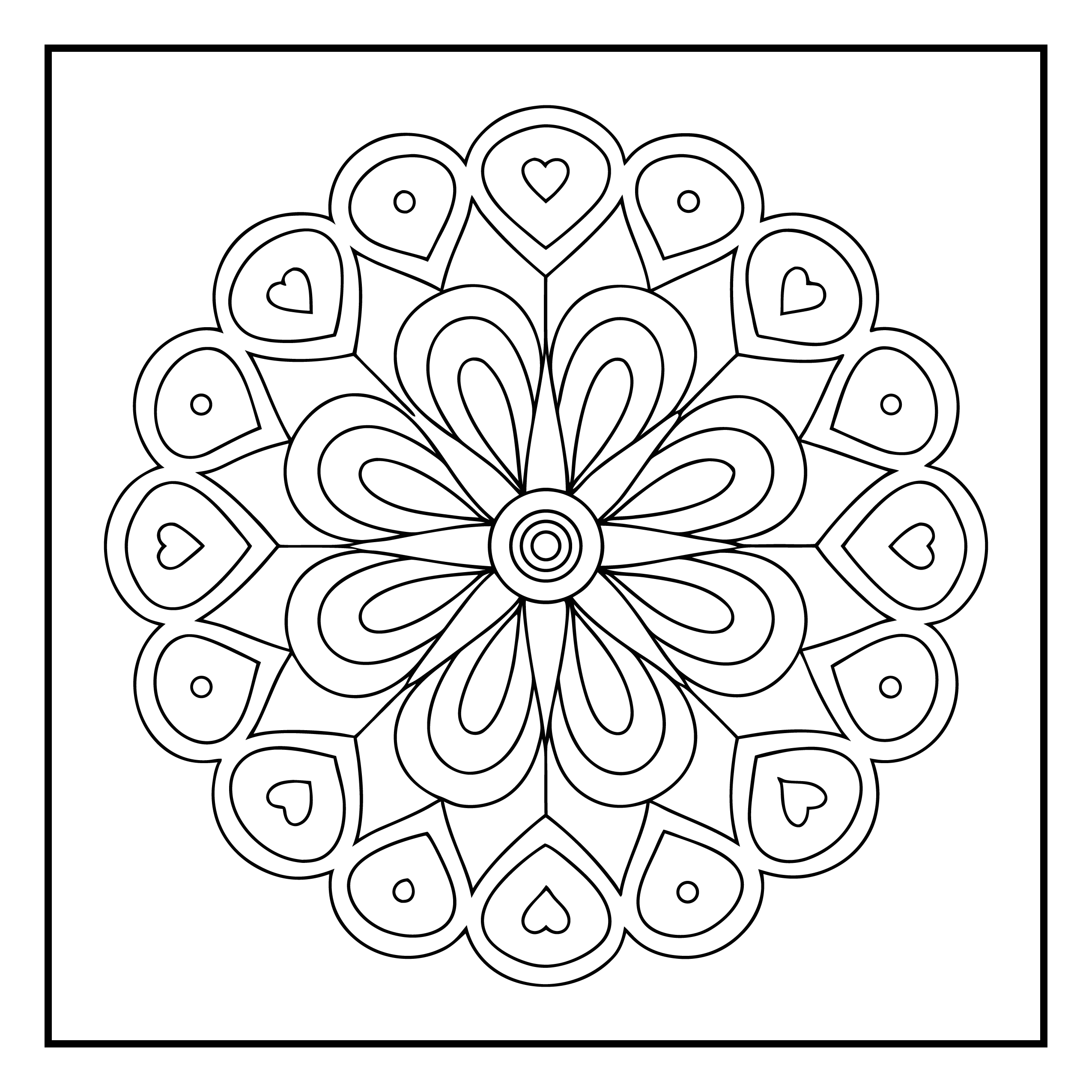Mandala para colorir 8