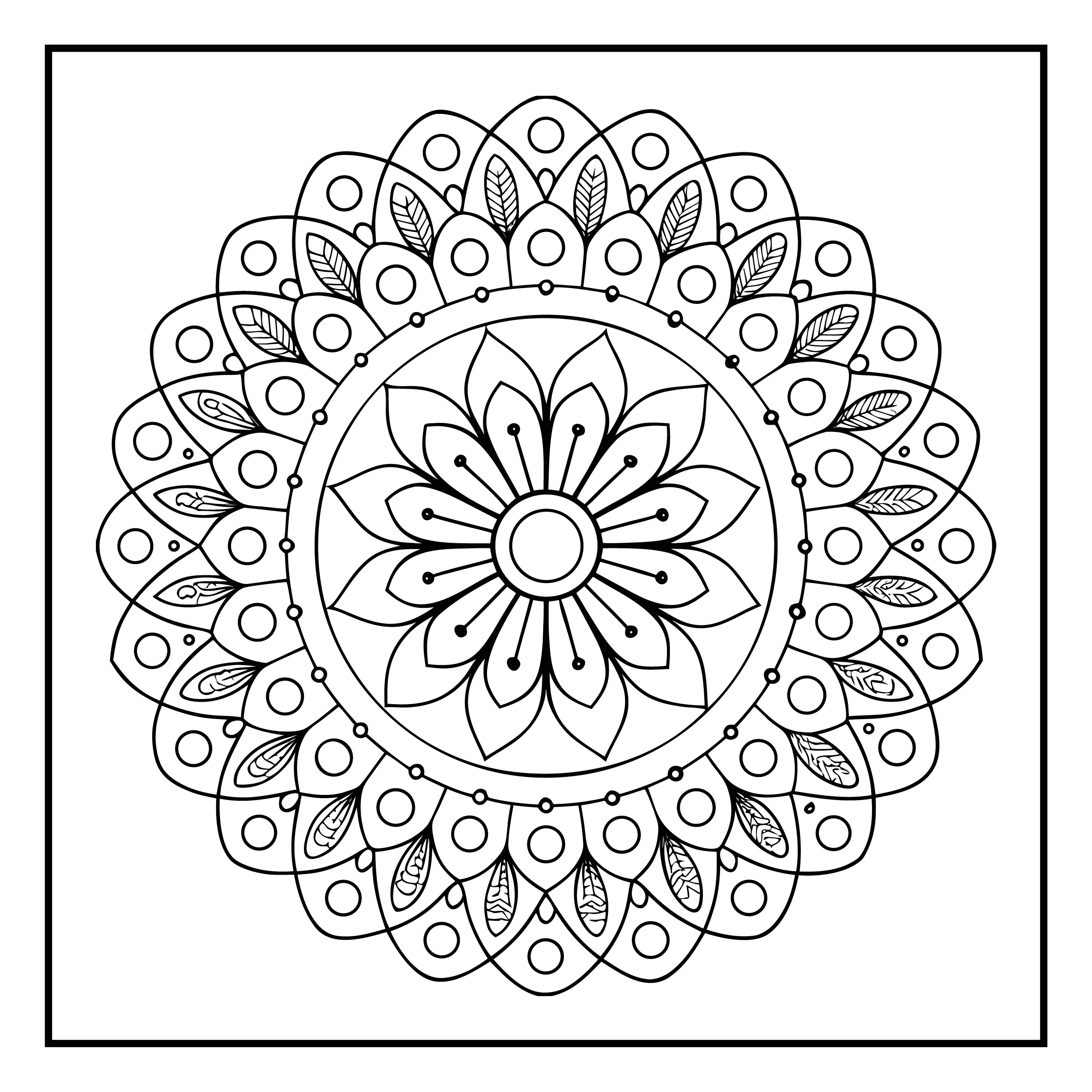 Mandala para colorir 80