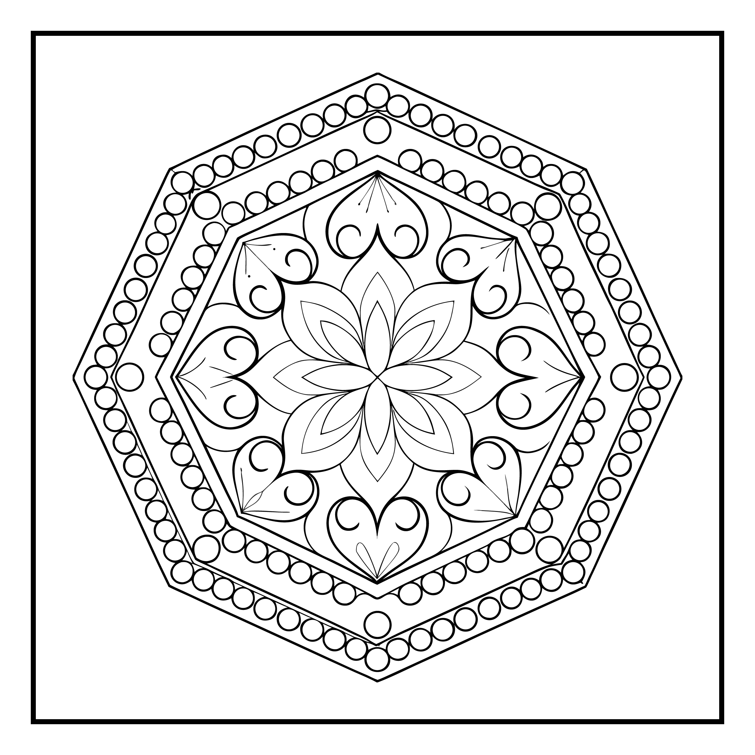 Mandala para colorir 82