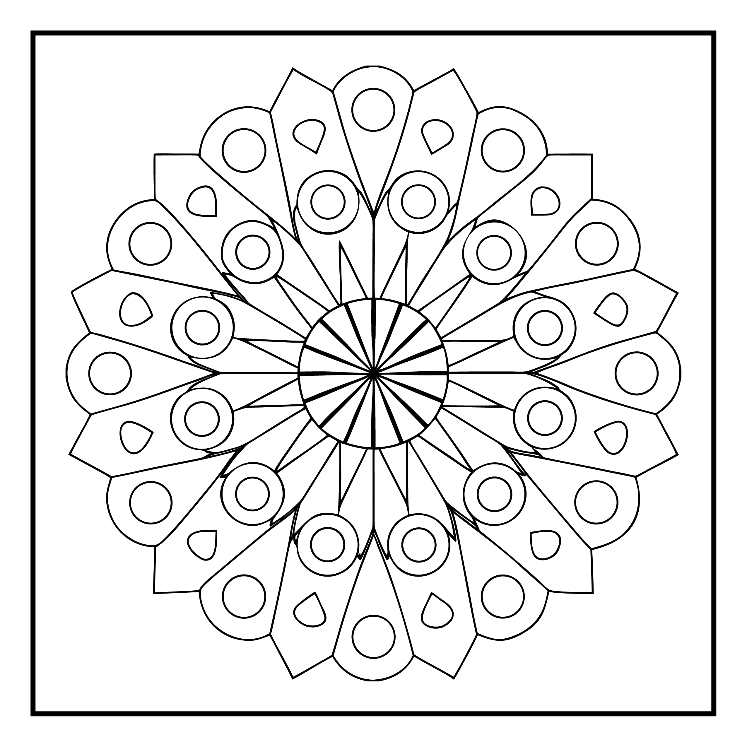 Mandala para colorir 84