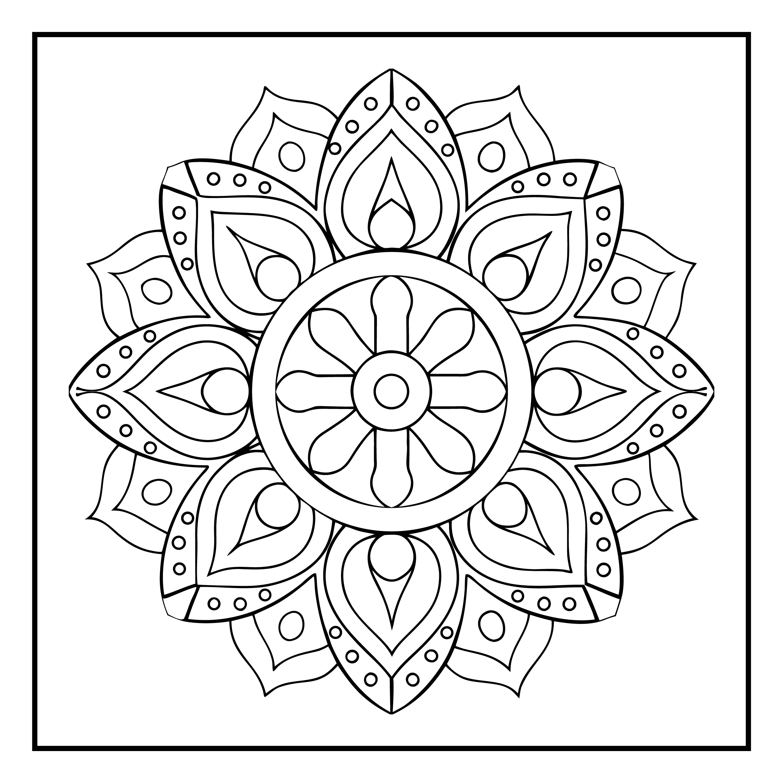 Mandala para colorir 86