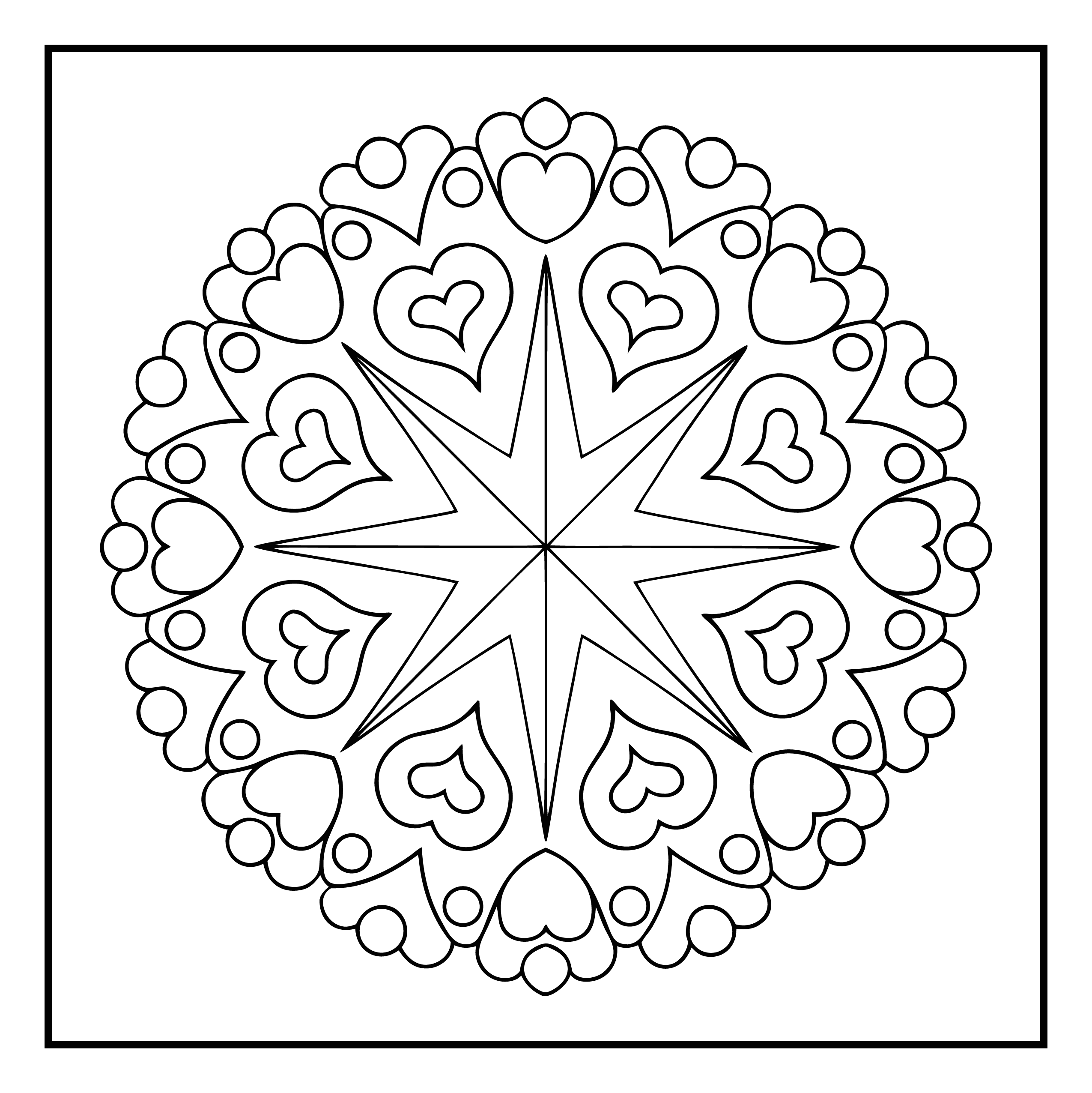 Mandala para colorir 9