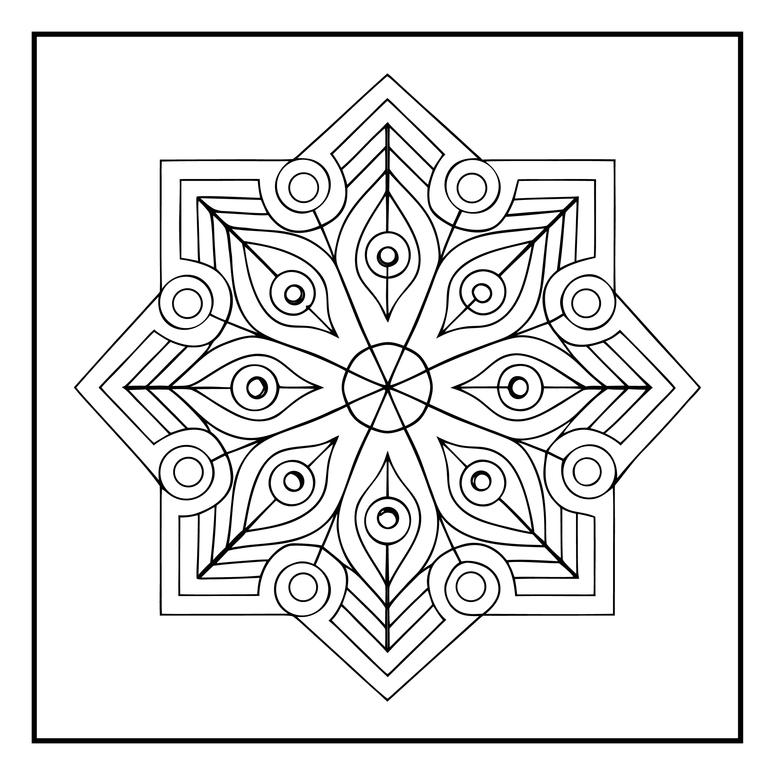Mandala para colorir 93