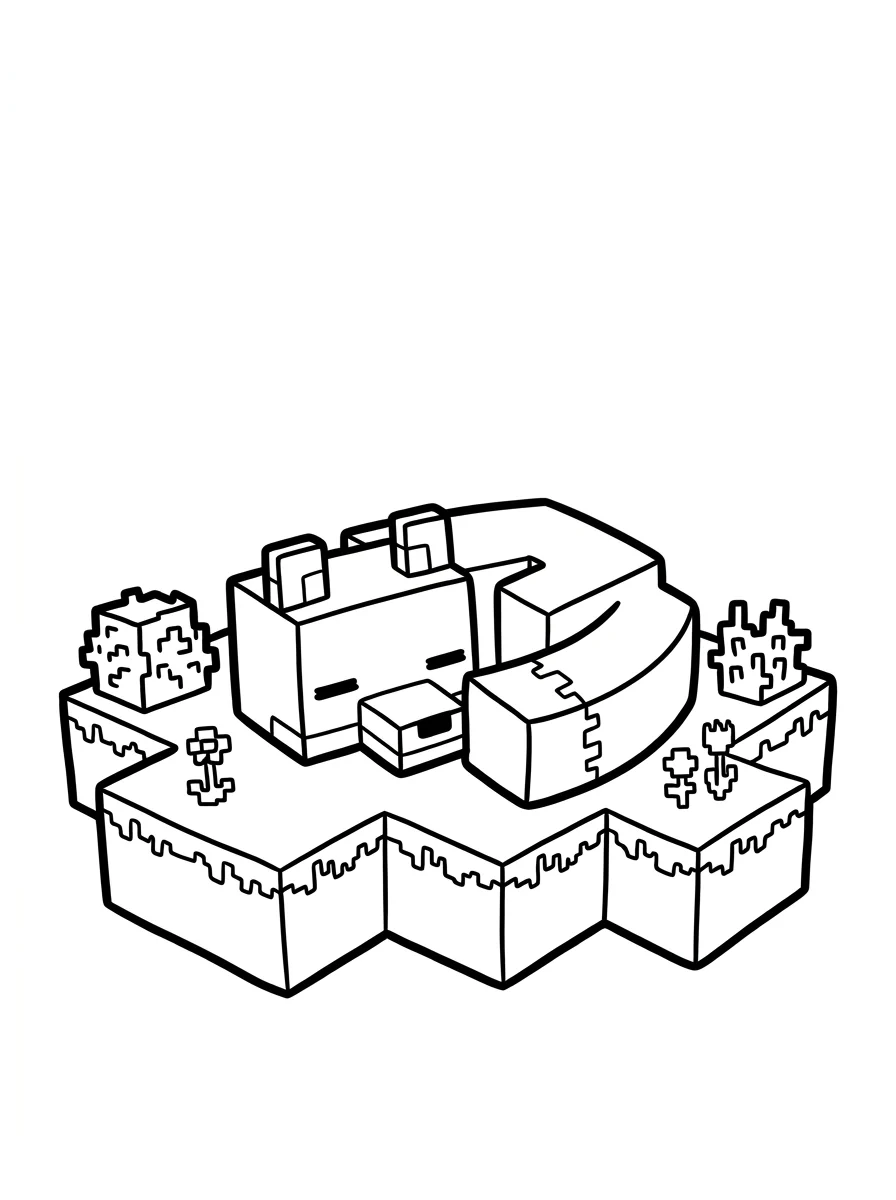 Minecraft para colorir 10