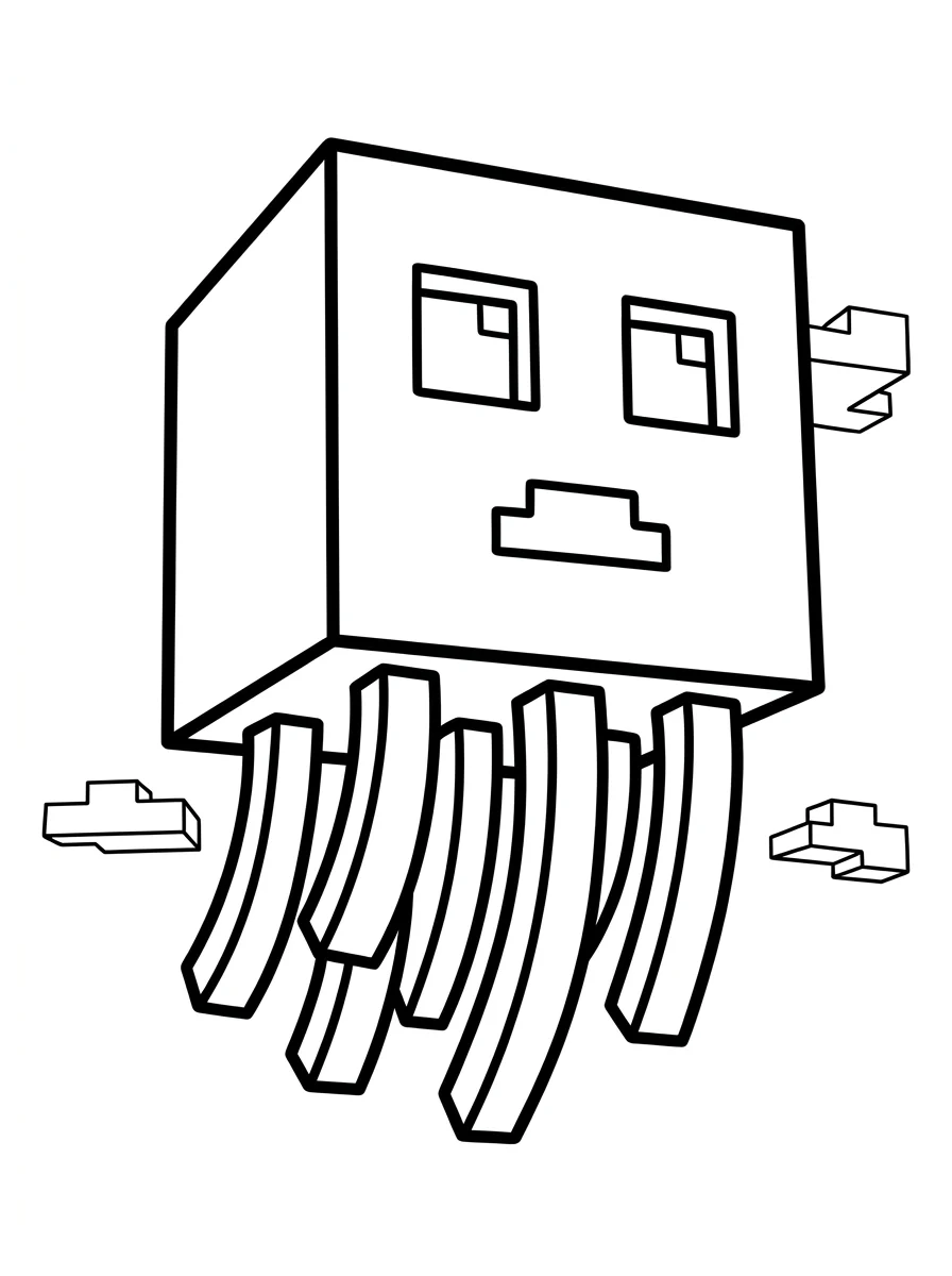 Minecraft para colorir 11