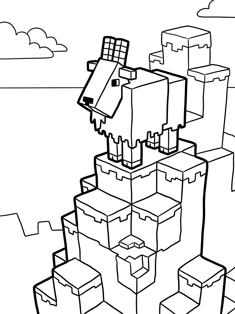 Minecraft para colorir 12