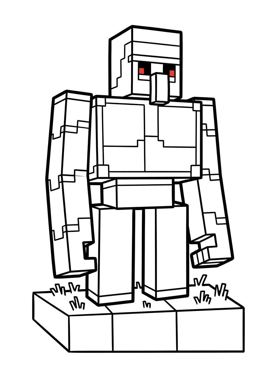 Minecraft para colorir 14