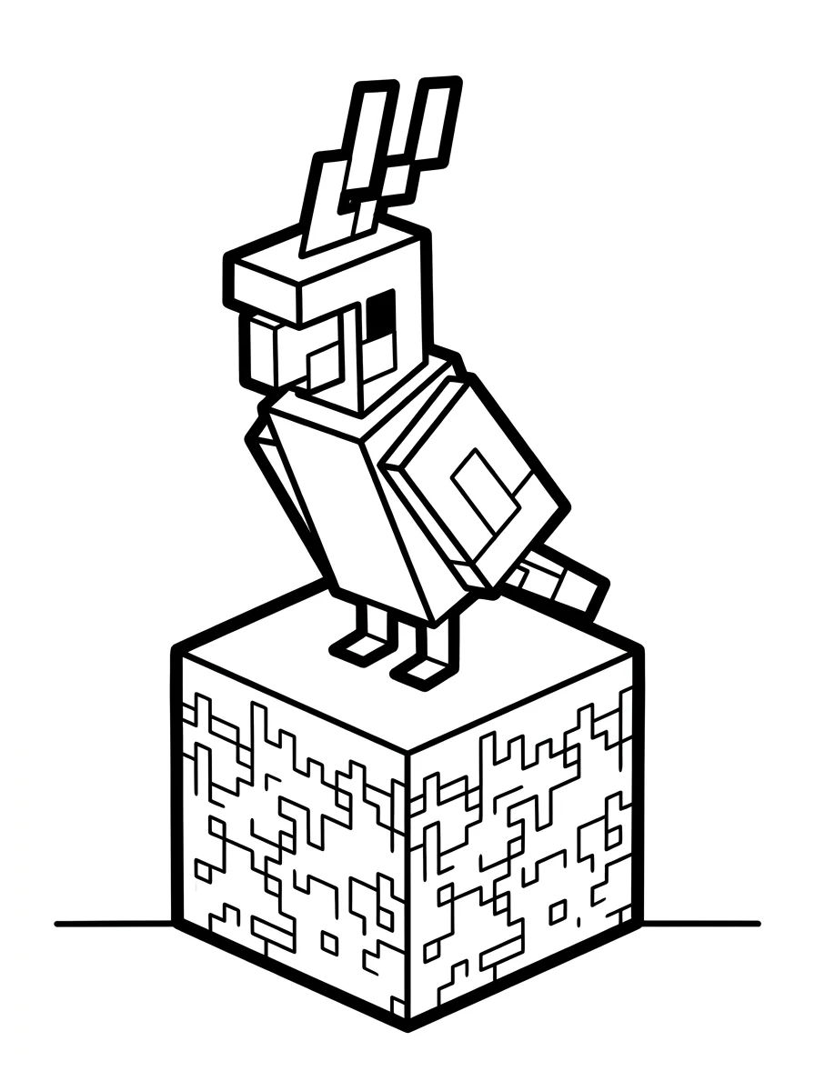 Minecraft para colorir 18