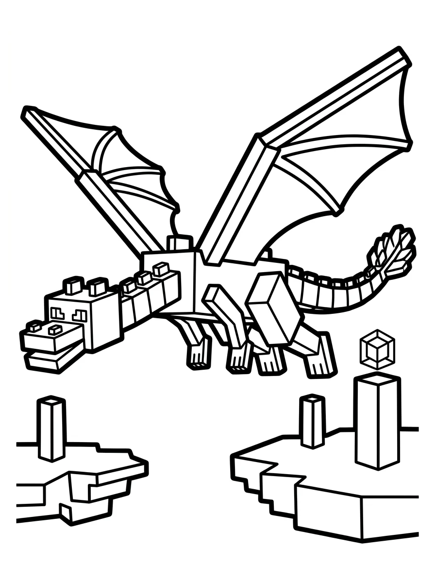 Minecraft para colorir 2