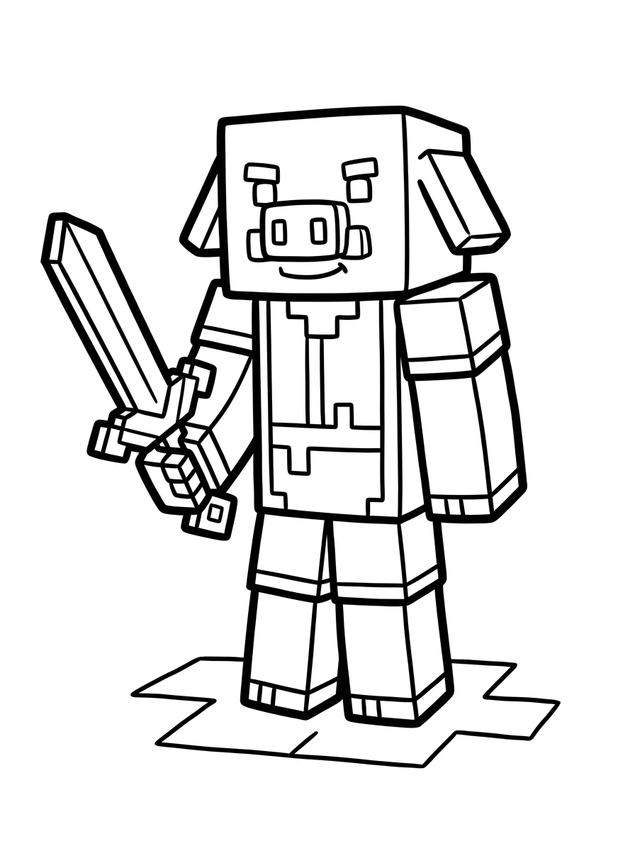 Minecraft para colorir 20