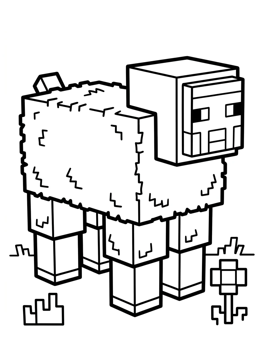 Minecraft para colorir 22