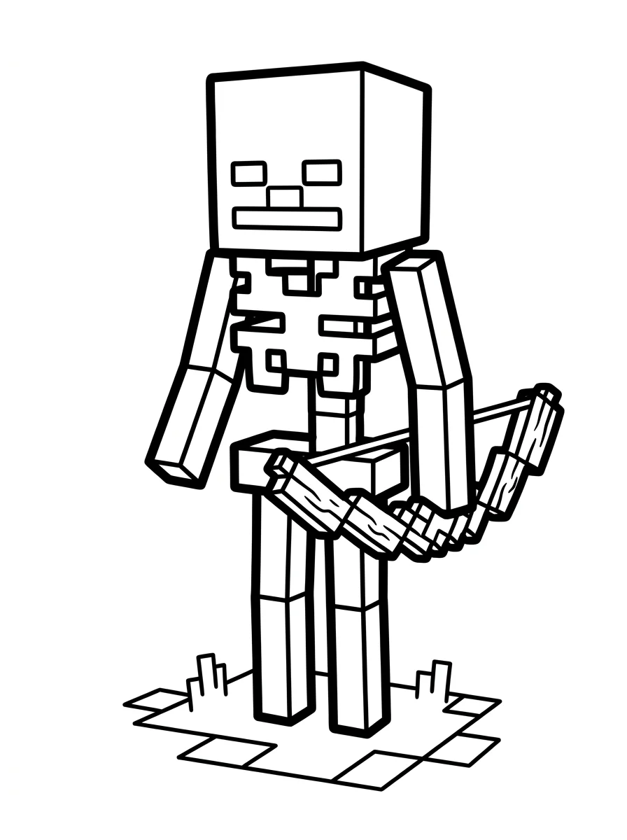 Minecraft para colorir 23