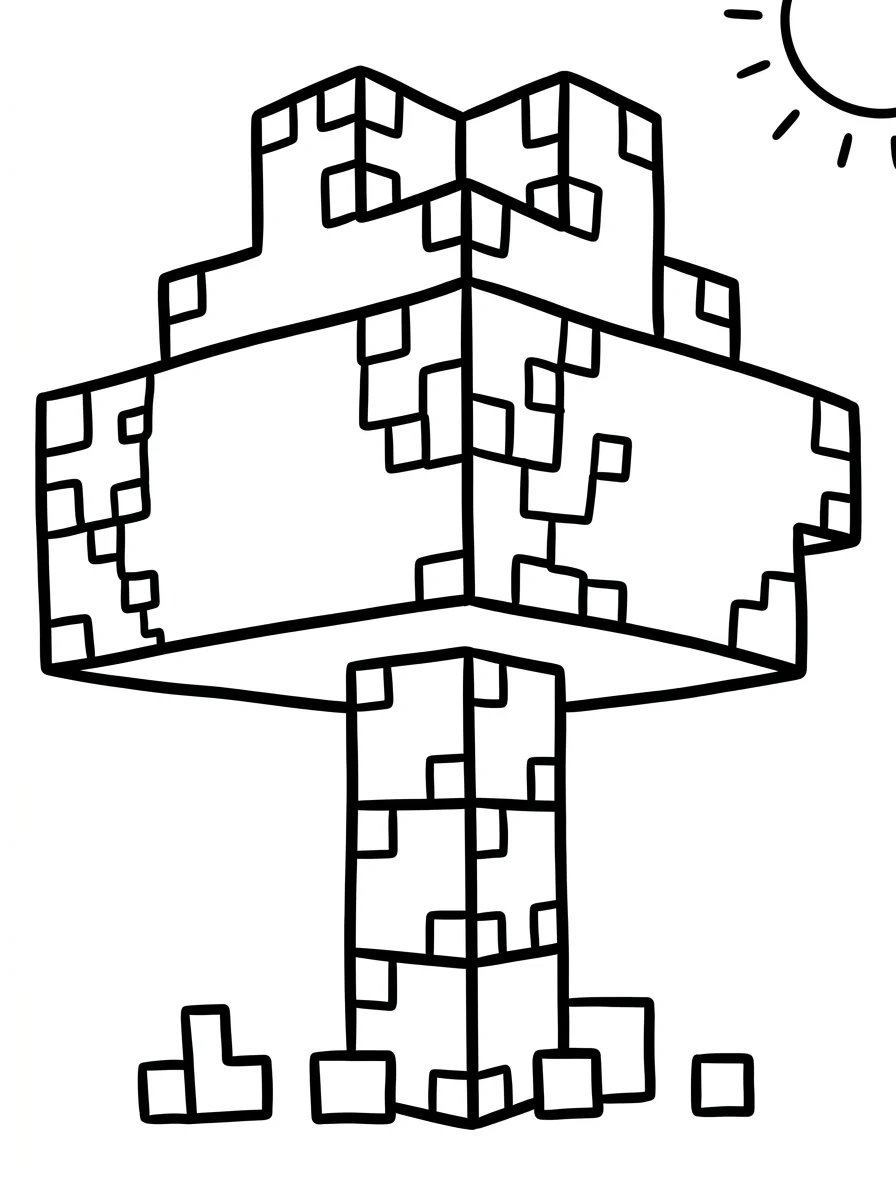 Minecraft para colorir 28