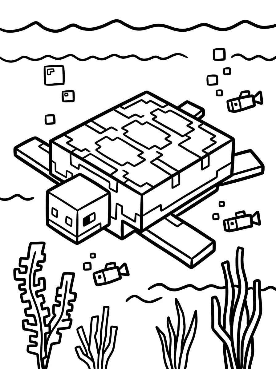 Minecraft para colorir 29