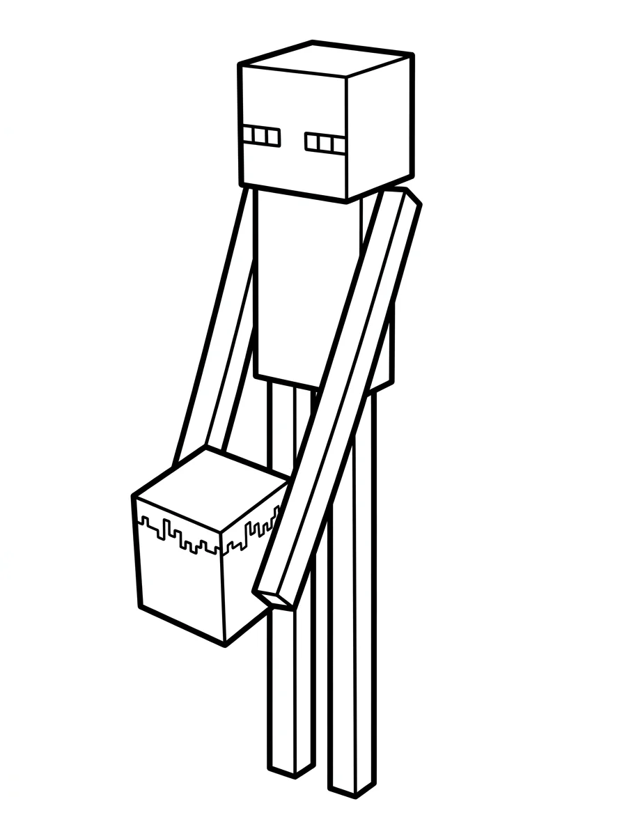 Minecraft para colorir 3