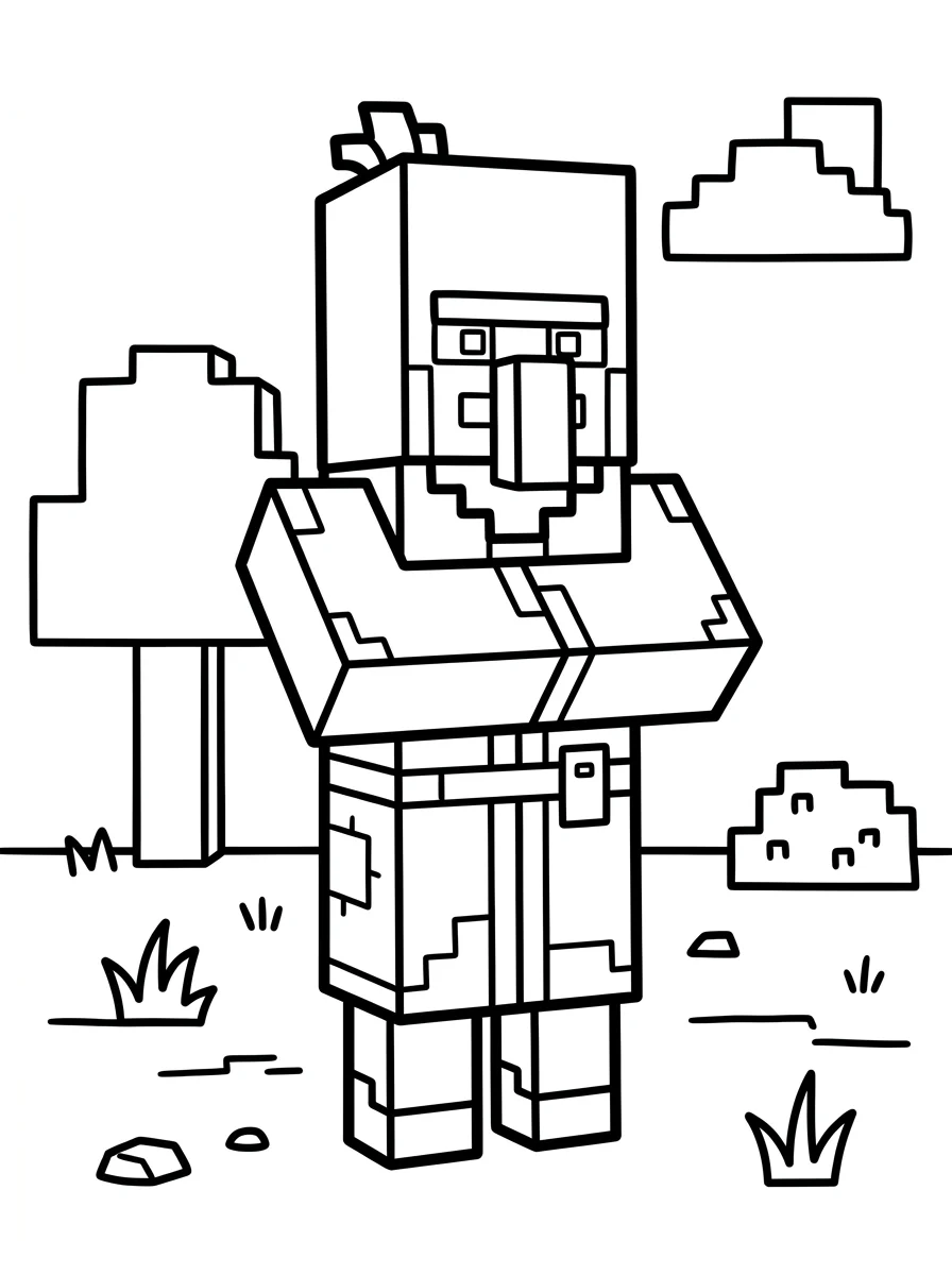 Minecraft para colorir 30