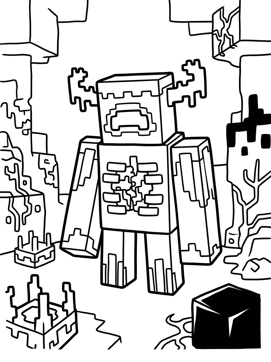 Minecraft para colorir 31
