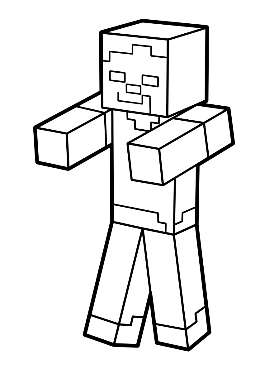 Minecraft para colorir 34