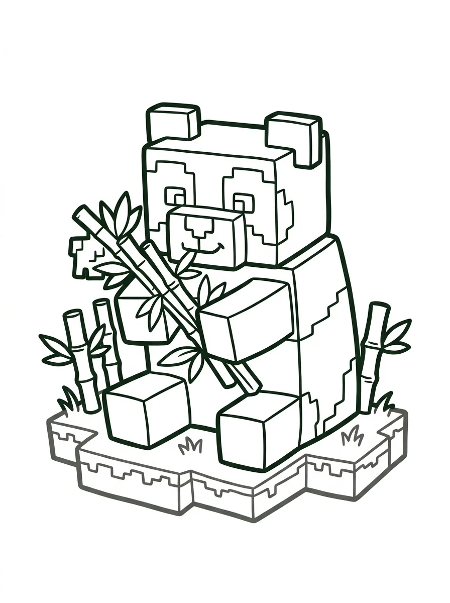 Minecraft para colorir 35