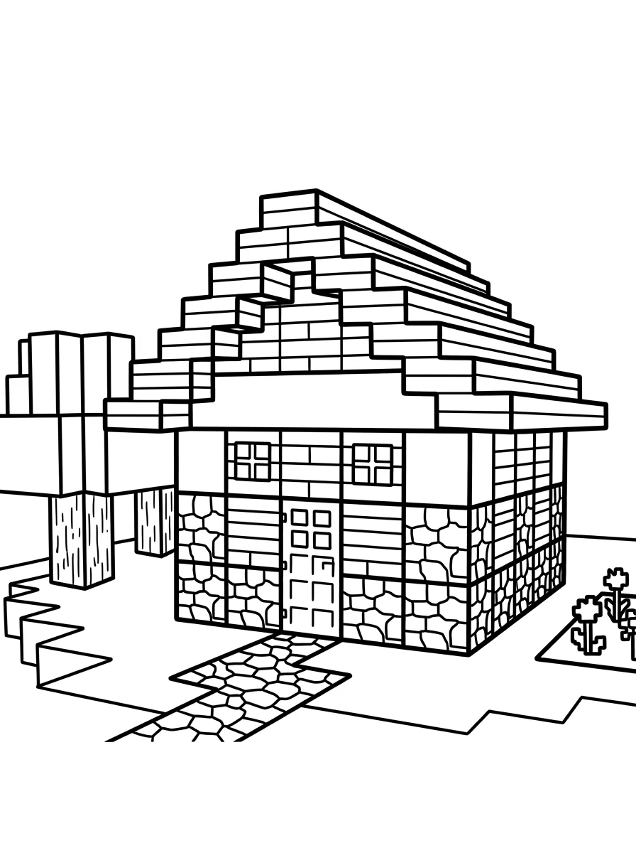 Minecraft para colorir 36