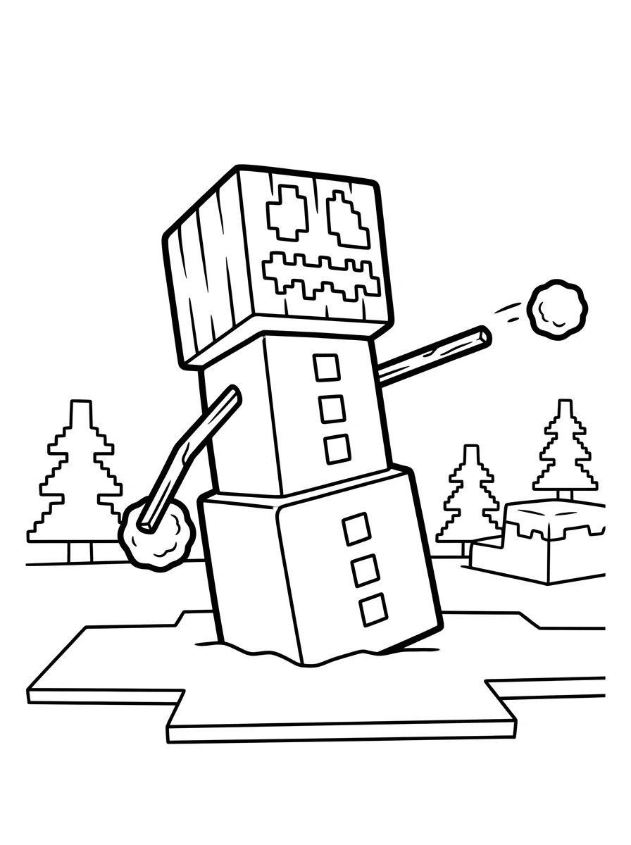 Minecraft para colorir 37