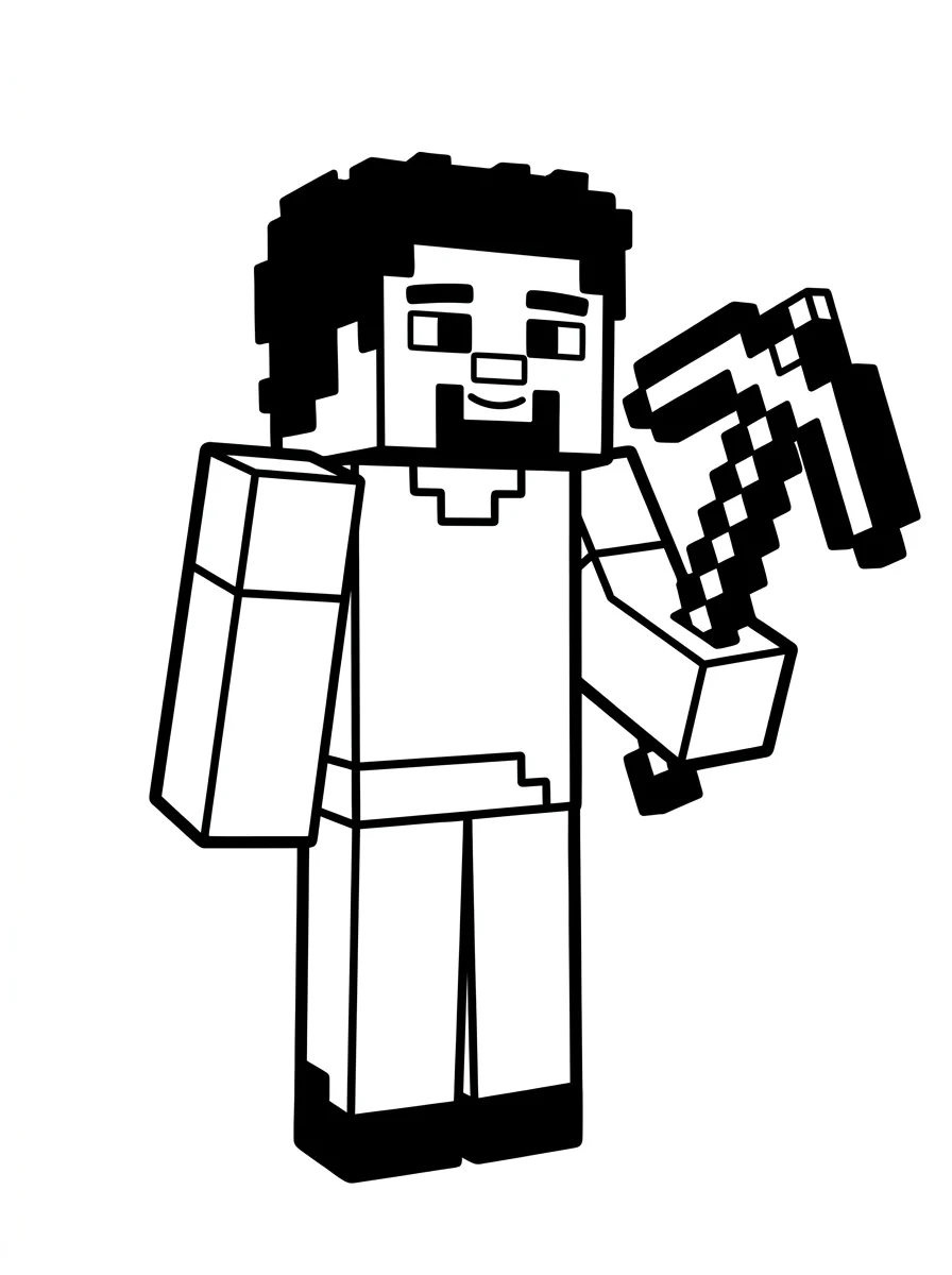 Minecraft para colorir 38