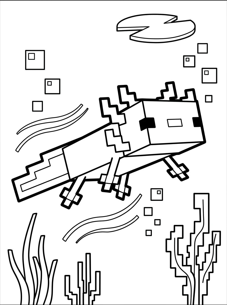 Minecraft para colorir 4