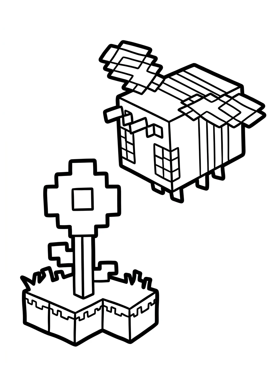 Minecraft para colorir 5