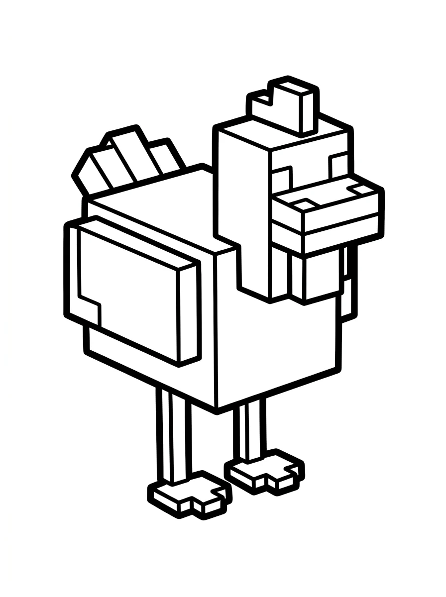 Minecraft para colorir 6