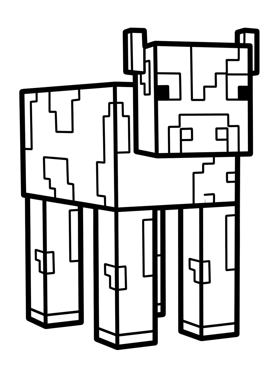 Minecraft para colorir 7