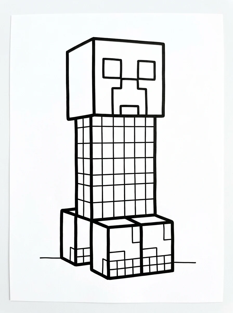 Minecraft para colorir 9